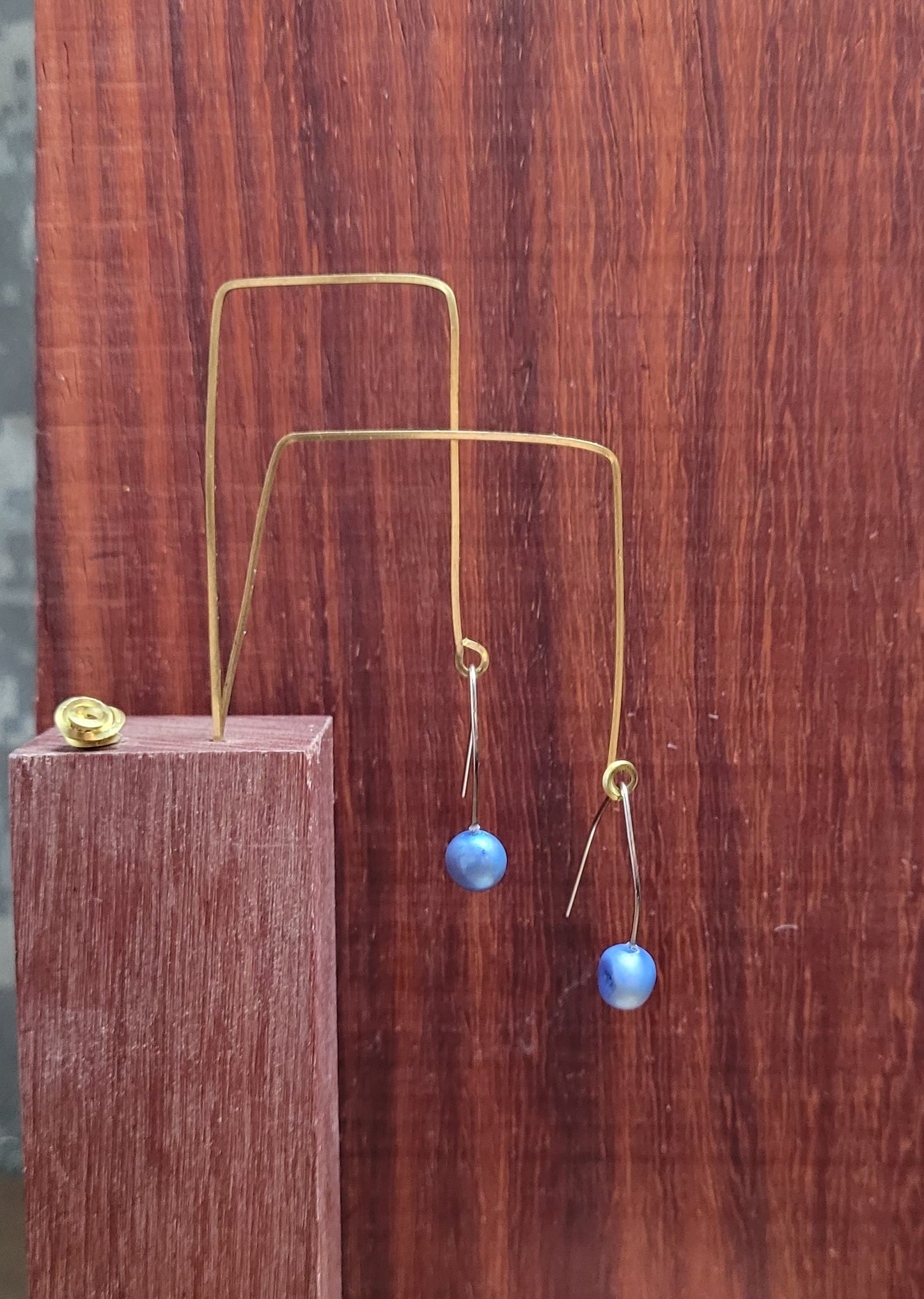 BLUE EARRINGS.