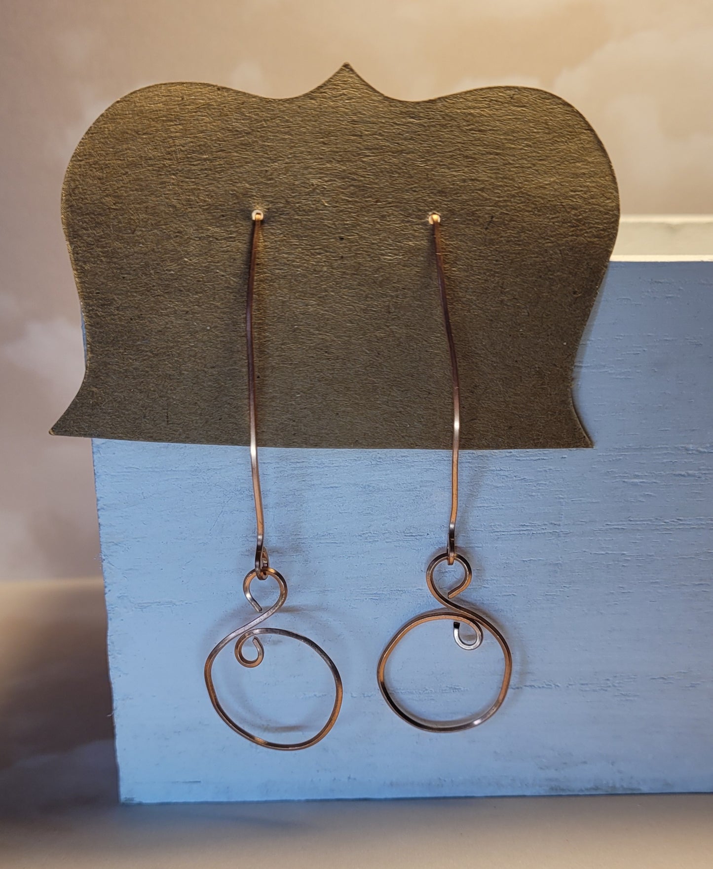 HANDMADE COPPER WIRE EARRINGS