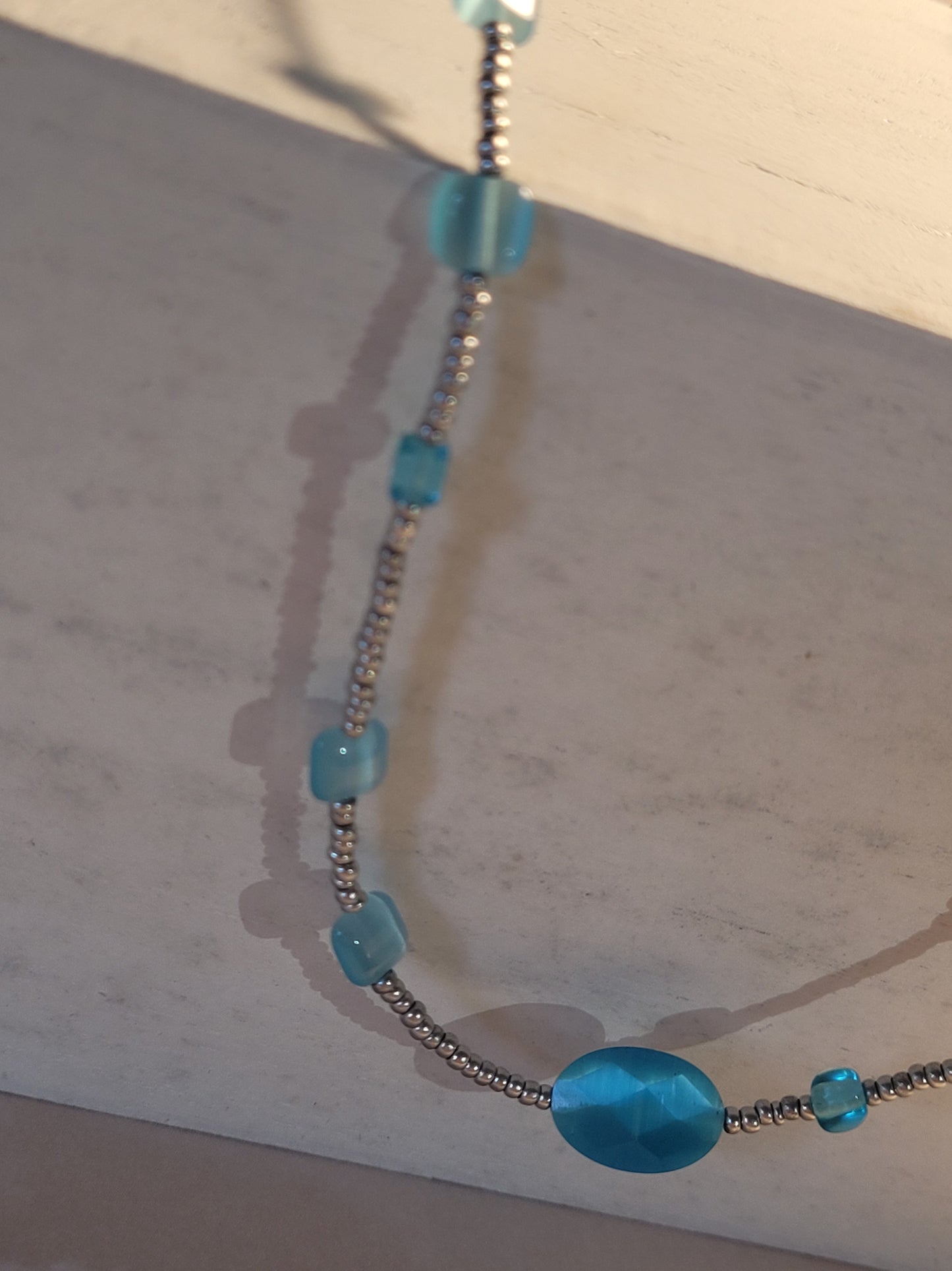 TEAL NECKLACE.